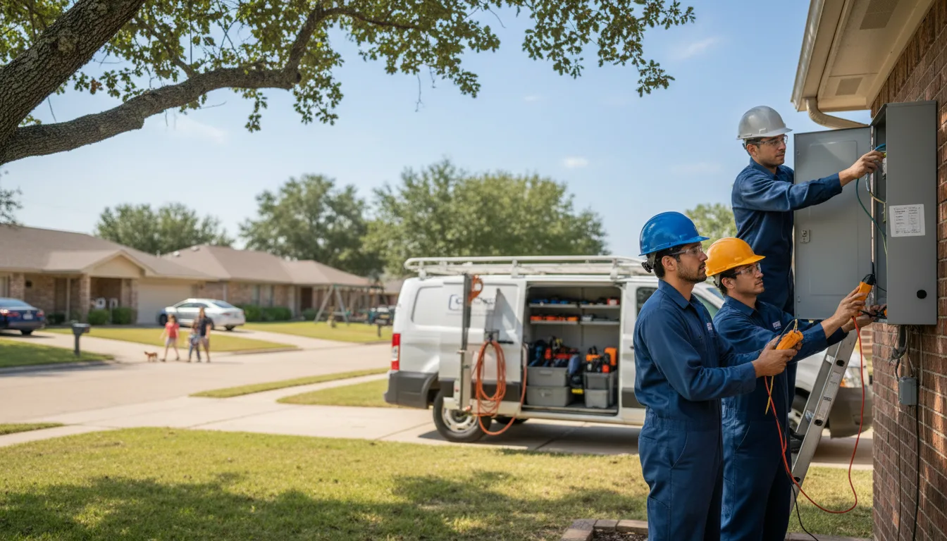 Certified electrician providing emergency electrical services in Doon, IA